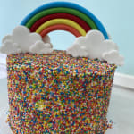 Rainbow Sprinkle short Cake
